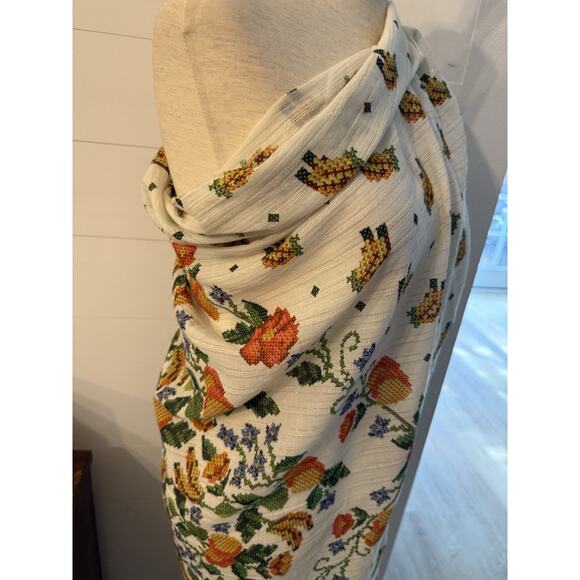 Farm Rio tropical pareo scarf cover-up with tassels - Picture 3 of 10